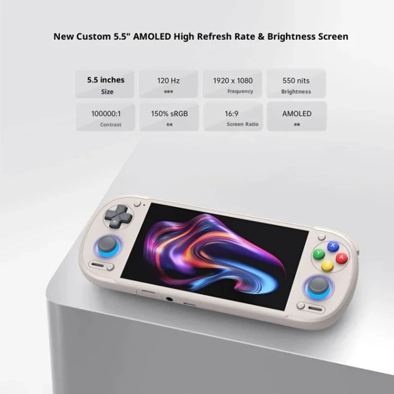 Retroid Pocket 6 (RP6) - Console de Jeu Portable Android, Écran AMOLED 5,5" 120Hz