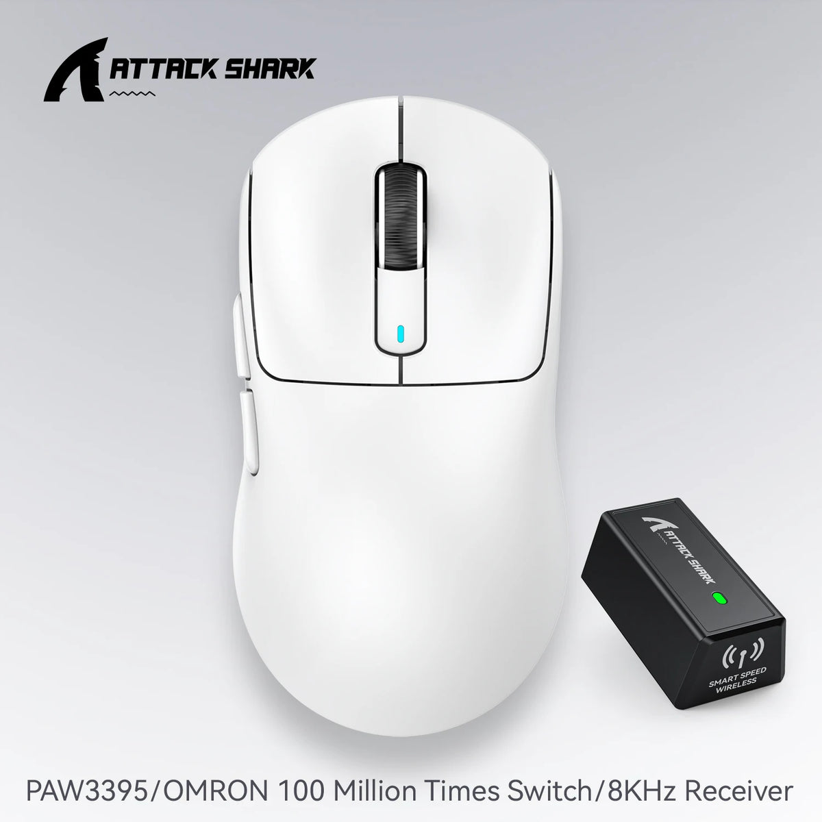 Attack Shark X3 / X3 Pro – Souris Gaming Sans Fil Pixart 3395 | 26 000 DPI | 49g