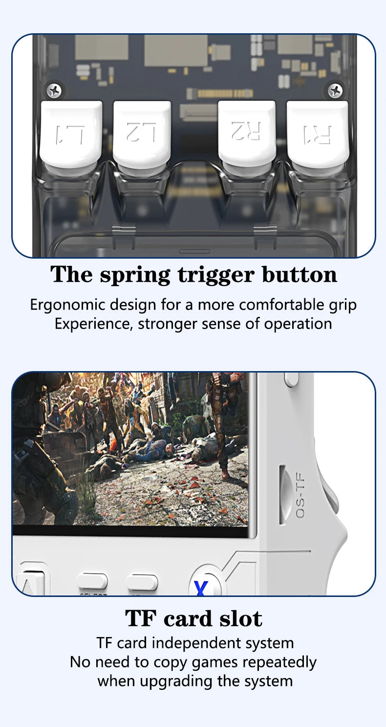 Console Rétro Portable R36 Ultra – Écran IPS 4", 20 000+ Jeux, 64/128 Go