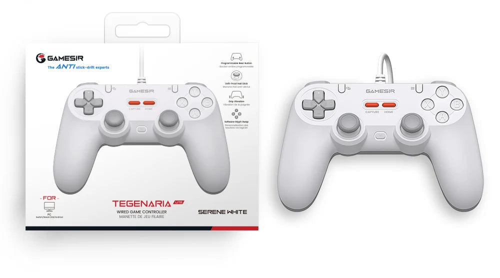 Manette filaire GameSir Tegenaria Lite avec sticks à effet Hall