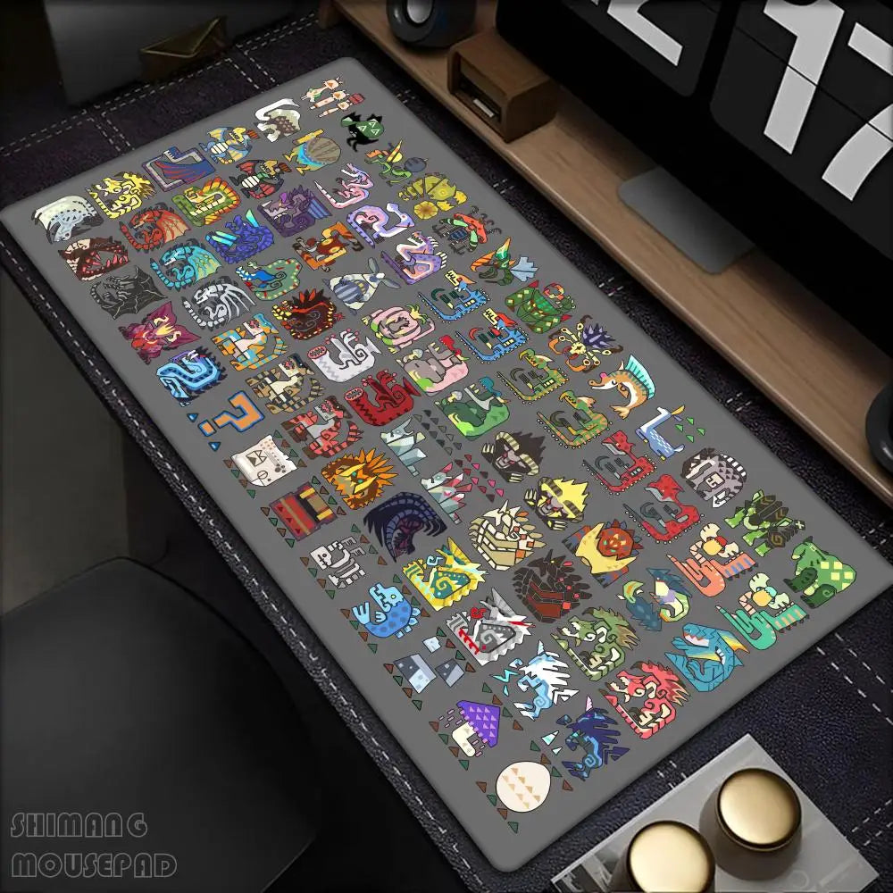 Tapis de Souris Gaming XXL – Base Antidérapante, Bords Cousus, Multi-Tailles (600x300 à 1000x500mm)