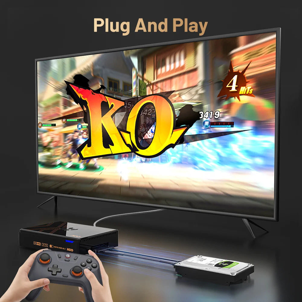 Kinhank Super Console X5 PRO – 10 000/16 000 Jeux, 8K, Android 12, Wi-Fi 6