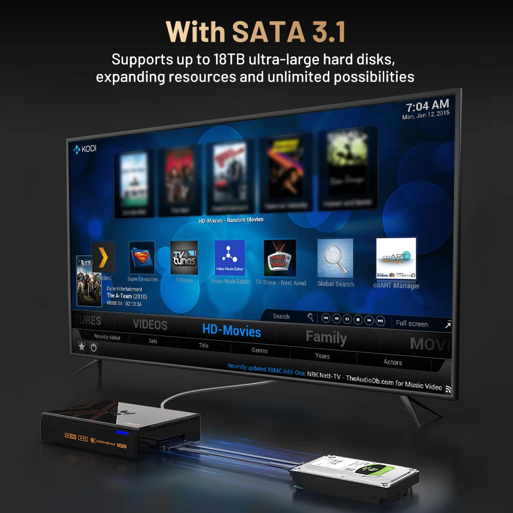 Kinhank Super Console X5 PRO – 10 000/16 000 Jeux, 8K, Android 12, Wi-Fi 6