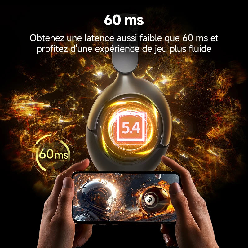 Casque Sans Fil QCY H3 Pro ANC – Réduction Bruit 50dB, LDAC Hi-Res, 55H, Bluetooth 5.4